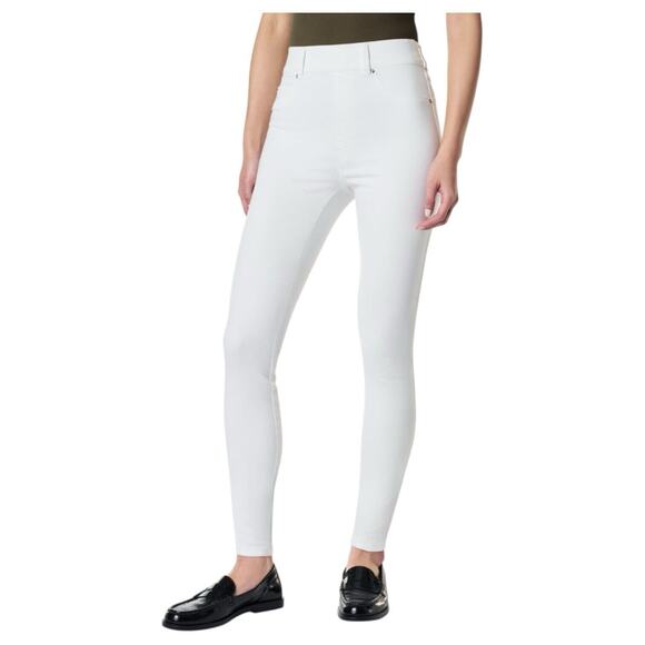New Spanx Jeggings Womens Medium White Ankle Skinny Stretch Cropped Jeans Pants - Picture 15 of 16